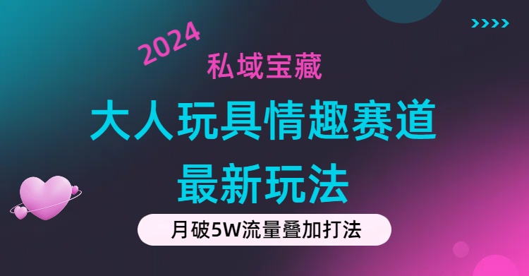 （11541期）私域宝藏：大人玩具情趣赛道合规新玩法，零投入，私域超高流量成单率高-追梦聊项目