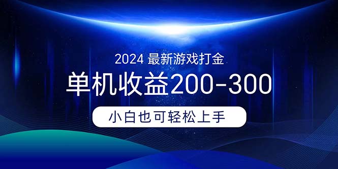 （11542期）2024最新游戏打金单机收益200-300-追梦聊项目