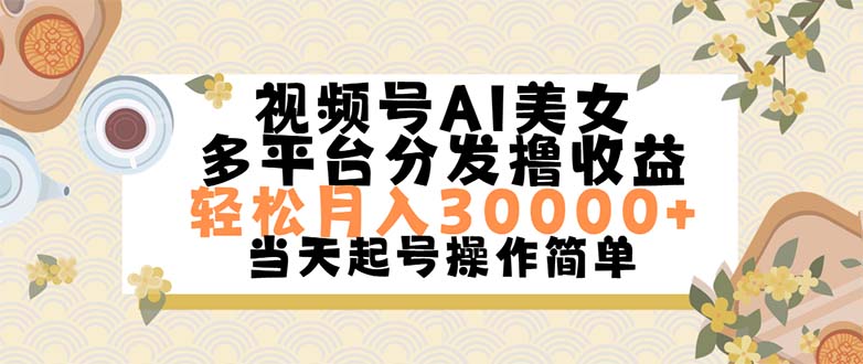 （11684期）视频号AI美女，轻松月入30000+,操作简单轻松上手-追梦聊项目