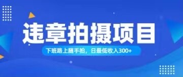（11698期）随手拍也能赚钱？对的日入300+-追梦聊项目