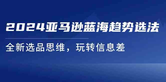 2024亚马逊蓝海趋势选法，全新选品思维，玩转信息差-追梦聊项目