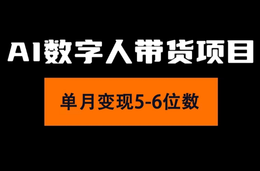 （11751期）2024年Ai数字人带货，小白就可以轻松上手，真正实现月入过万的项目-追梦聊项目