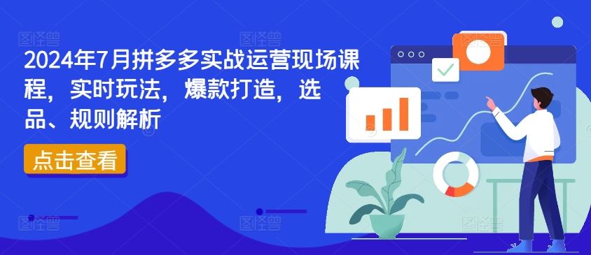 2024年7月拼多多实战运营现场课程，实时玩法，爆款打造，选品、规则解析-追梦聊项目