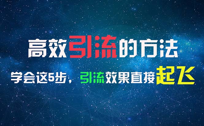 （11776期）高效引流的方法，可以帮助你日引300+创业粉，一年轻松收入30万，比打工强-追梦聊项目