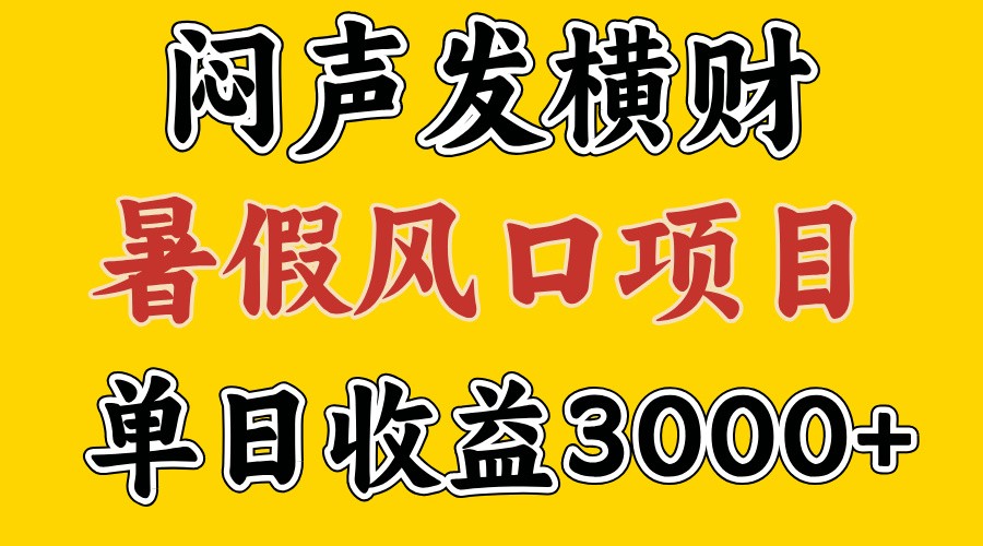 30天赚了7.5W 暑假风口项目，比较好学，2天左右上手-追梦聊项目