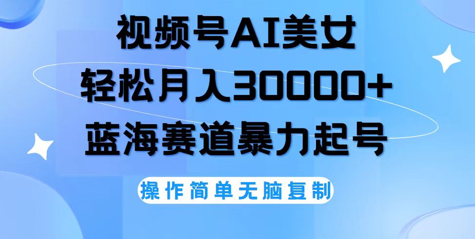 （12125期）视频号AI美女跳舞，轻松月入30000+，蓝海赛道，流量池巨大，起号猛，无…-追梦聊项目