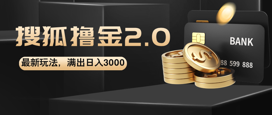 （12212期）搜狐撸金2.0最新玩法，无脑日入3000+，可无限扩大-追梦聊项目