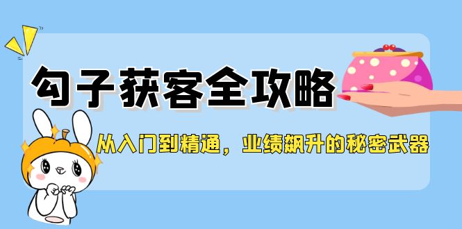 从入门到精通，勾子获客全攻略，业绩飙升的秘密武器-追梦聊项目