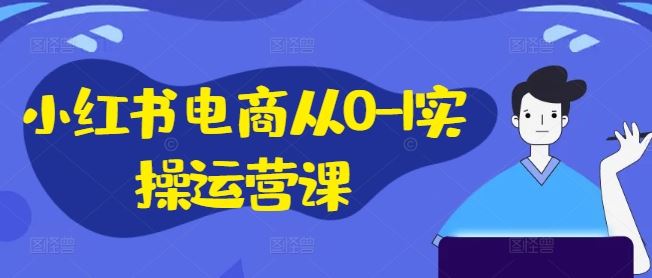 小红书电商从0-1实操运营课，小红书手机实操小红书/IP和私域课/小红书电商电脑实操板块等-追梦聊项目