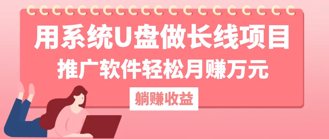 用系统U盘做长线项目，推广软件轻松月赚万元(附制作教程+软件-追梦聊项目