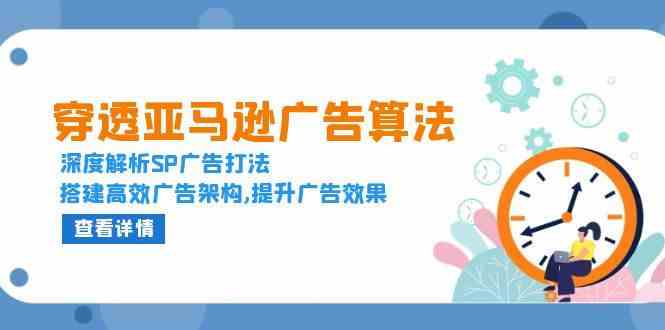 穿透亚马逊广告算法，深度解析SP广告打法，搭建高效广告架构,提升广告效果-追梦聊项目