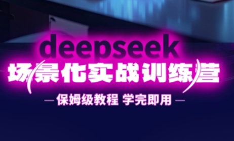 DeepSeek场景化实战训练营，保姆级教程，学完即用，手把手教你用DeepSeek提升效率-追梦聊项目