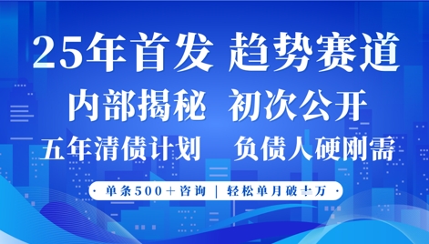 2025年首次公开，真正的事业型赛道，客咨不断，单月轻松破W-追梦聊项目