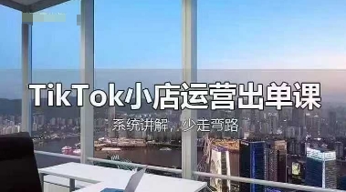 TikTok小店运营出单课，从开店选品、运营出单、发货回款，进行全流程讲解-追梦聊项目