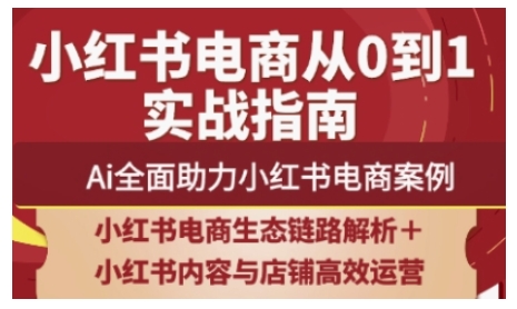2025小红书电商全链路运营，Ai全面助力小红书电商案例-追梦聊项目