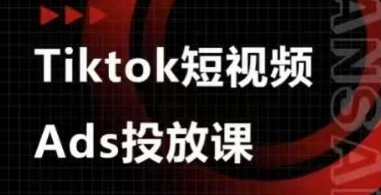 Ads视频投放课，tiktok短视频广告投放课-追梦聊项目