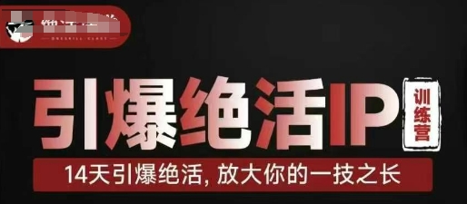 引爆绝活IP训练营，14天引爆绝活，放大你的一技之长-追梦聊项目