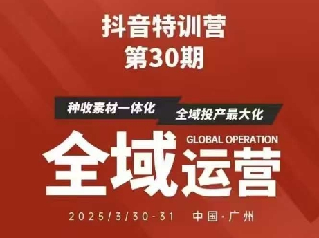 抖音特训营第30期线下培训资料，没有录音视频，正版整理的脑图资料及学员总结核心点-追梦聊项目