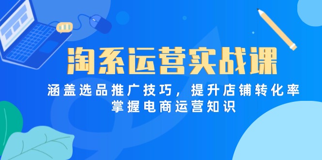 淘系运营实战课，涵盖选品推广技巧，提升店铺转化率，掌握电商运营知识-追梦聊项目