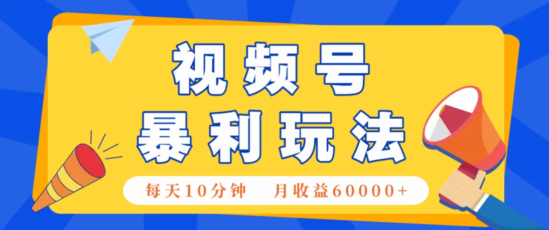 视频号AI赚钱法，每天只需10分钟，月入6万+！(超详细拆解)-追梦聊项目