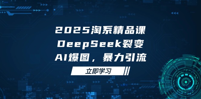 2025 淘系精品课，DeepSeek 裂变，AI 爆图，暴力引流-追梦聊项目