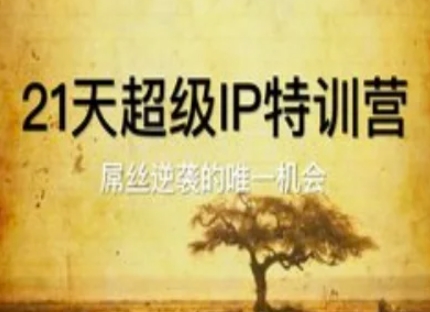 21天超级IP特训营，屌丝逆袭的唯一机会-追梦聊项目