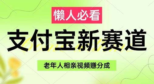 支付宝新赛道，利用老年人相亲视频，挣分成收益，轻松月入过W，操作简单-追梦聊项目