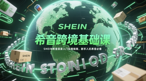 希音跨境基础课，SHEIN希音卖家入门实操指南，新手入坑希音必看-追梦聊项目