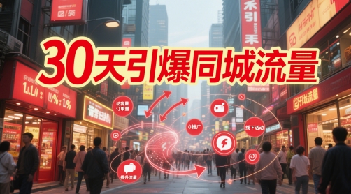 30天引爆同城流量：团购篇 认知篇 流量篇 来客篇 达人篇 老板人设IP篇 投流篇-追梦聊项目