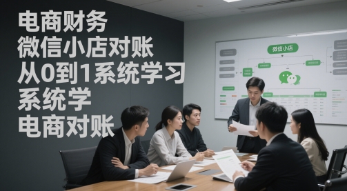 电商财务微信小店对账，从0到1系统学习电商对账-追梦聊项目