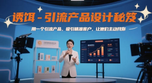 诱饵-引流产品设计秘笈，用一个引流产品，吸引精准客户，让他们主动找你-追梦聊项目