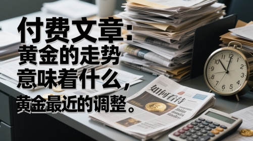 付费文章：黄金的走势意味着什么，如何看待黄金最近的调整-追梦聊项目