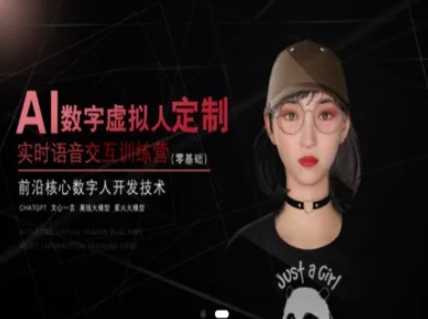 AI数字虚拟人定制，实时语音交互训练营(零基础)，前沿核心数字人开发技术-追梦聊项目