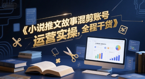 小说推文故事混剪账号运营实操，全程干货-追梦聊项目