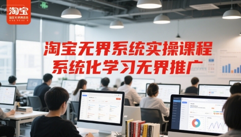 淘宝无界系统实操课程，系统化学习无界推广-追梦聊项目