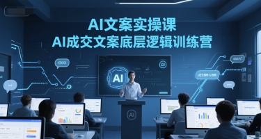 AI文案实操课，AI成交文案底层逻辑训练营-追梦聊项目