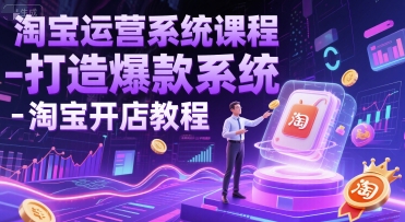 淘宝运营系统课程-打造爆款系统-淘宝开店教程-追梦聊项目