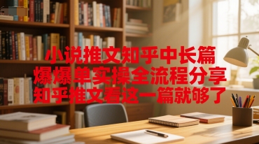 小说推文知乎中长篇爆单实操全流程分享，知乎推文看这一篇就够了-追梦聊项目