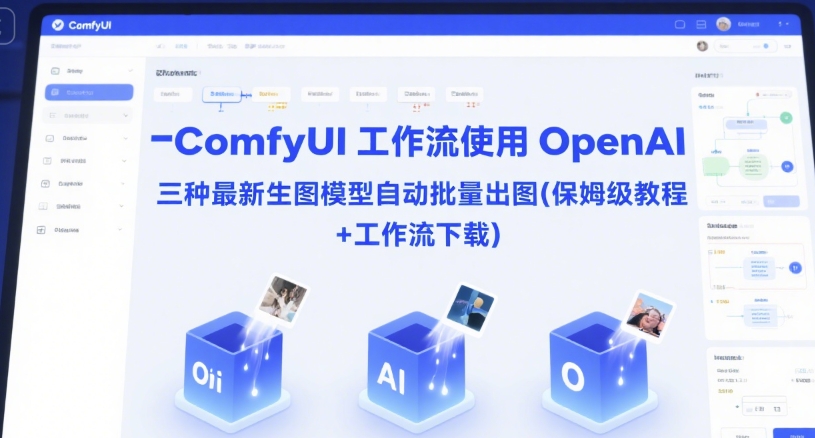 ComfyUI 工作流使用 OpenAI 三种最新生图模型自动批量出图(保姆级教程+工作流下载)-追梦聊项目