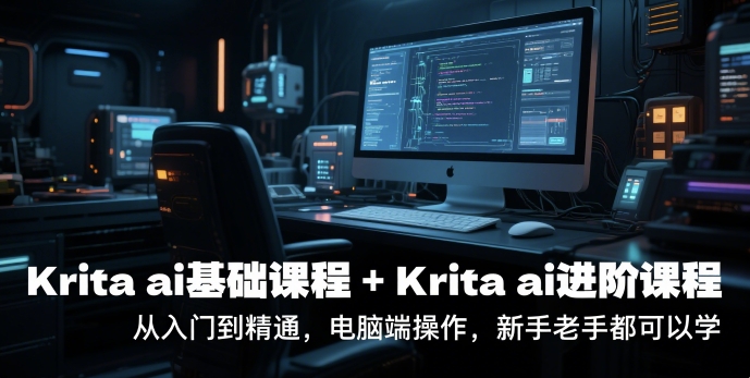 krita ai基础课程+Krita ai进阶课程，从入门到精通，电脑端操作，新手老手都可以学-追梦聊项目