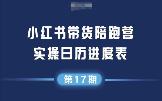 小红书第17期带货陪跑营，不囤货，无不直播，无不投流，通过选品+笔记内容+测品+笔记铺量+矩阵运营打爆款-追梦聊项目