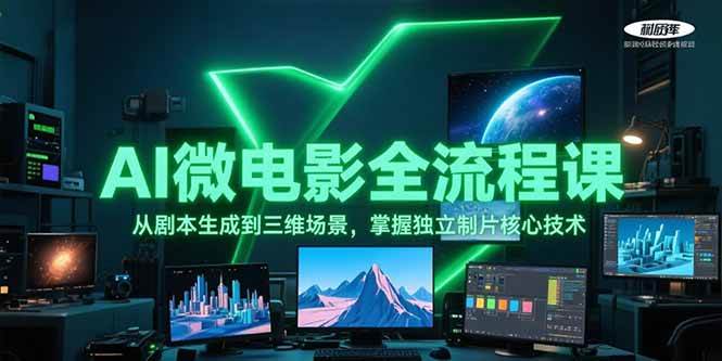 AI微电影全流程课，从剧本生成到三维场景，掌握独立制片核心技术-追梦聊项目