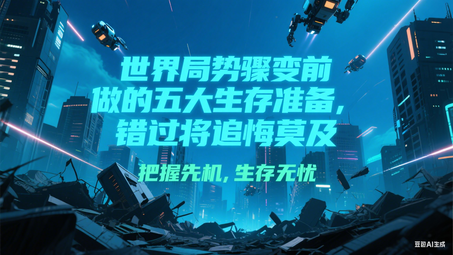 付费文章《世界局势骤变前必做的五大生存准备，错过将追悔莫及》-追梦聊项目
