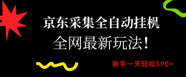 京东采集全自动挂G项目，全网最新玩法新手一天轻松5张【揭秘】-追梦聊项目