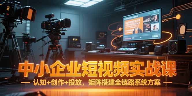 中小企业短视频实战课，认知+创作+投放，矩阵搭建全链路系统方案-追梦聊项目
