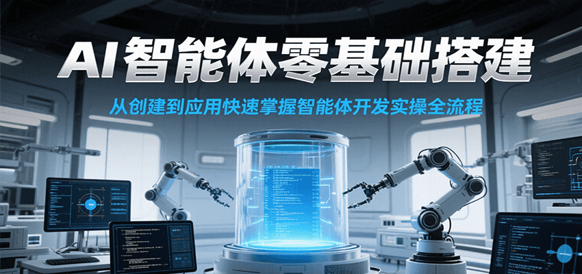 AI智能体零基础搭建实操课，从创建到应用快速掌握智能体开发全流程！-追梦聊项目