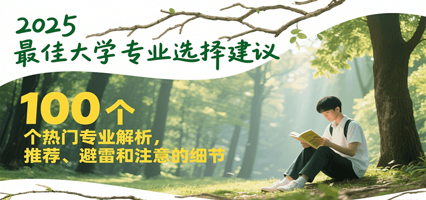 2025最佳大学专业选择建议，100个热门专业解析，推荐、避雷和注意的细节-追梦聊项目