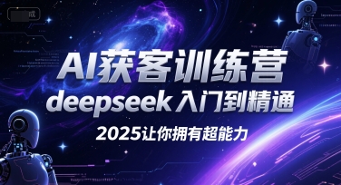 AI获客训练营，deepseek入门到精通，2025让你拥有超能力-追梦聊项目