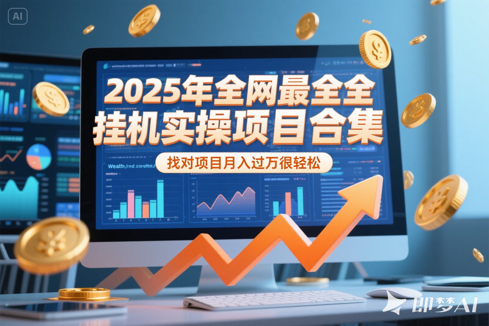 2025年挂机实操项目实操演练，挂机类型，AI直播类型，轻资产创业类型…-追梦聊项目