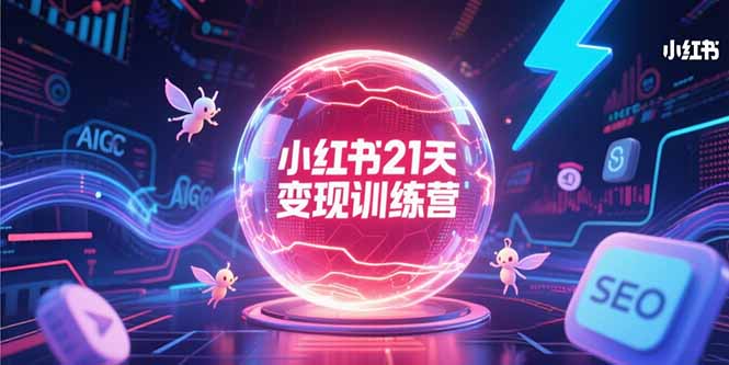 小红书21天变现训练营，AIGC工具高效应用，SEO优化核心技巧-追梦聊项目